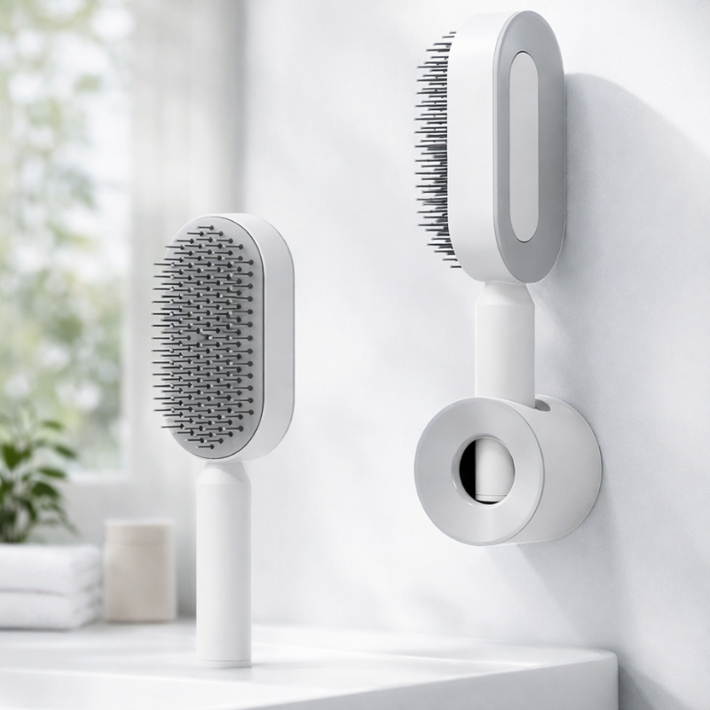 Zelfreinigende Haarborstel