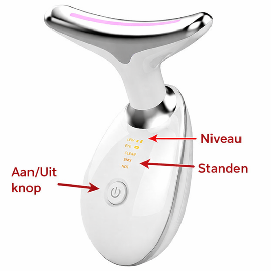 Gezicht- en nekmassage apparaat