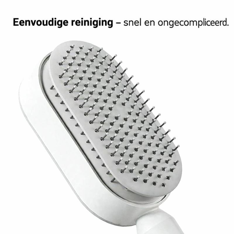 Zelfreinigende Haarborstel