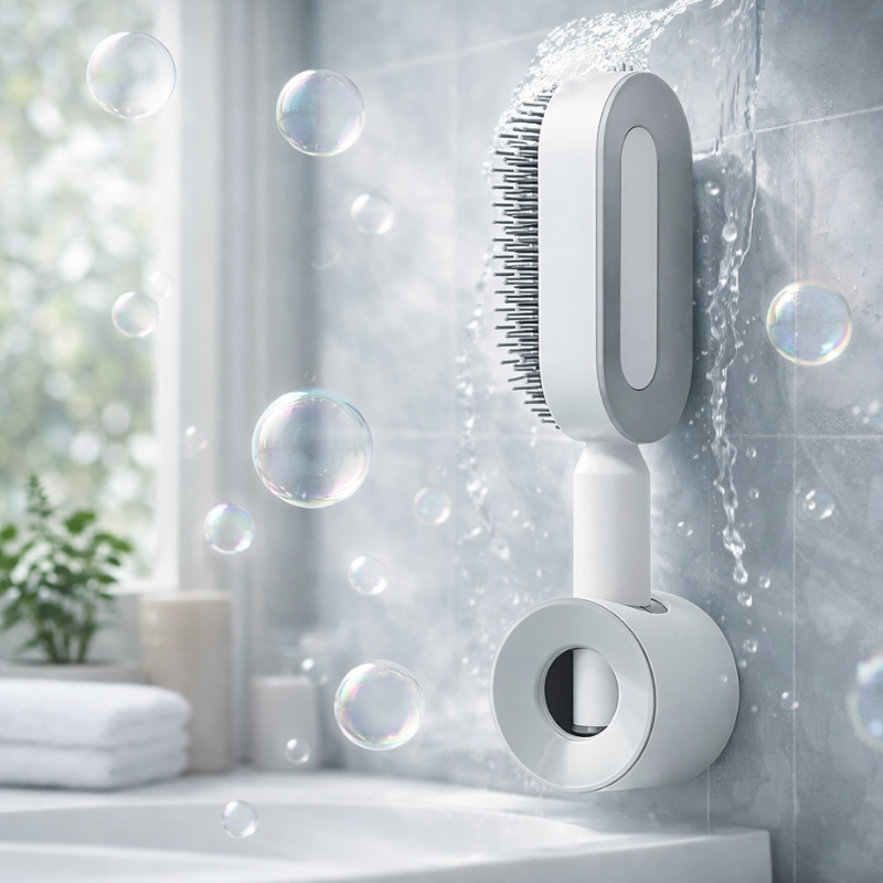 Zelfreinigende Haarborstel