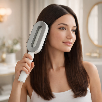 Zelfreinigende Haarborstel