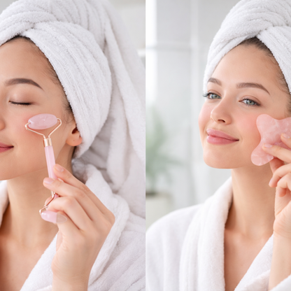 Gezichtslift Set – Gua Sha & Roller