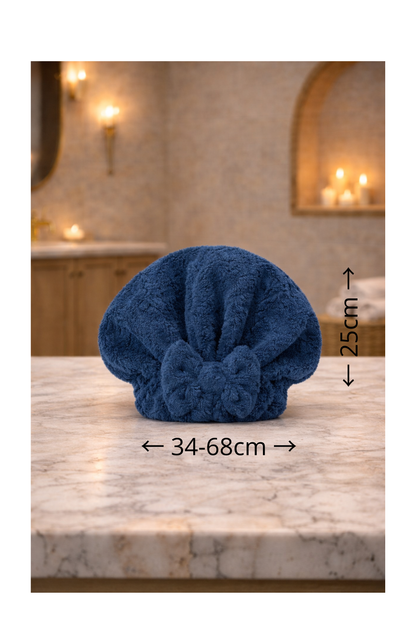 Badhanddoek grote maten met muts