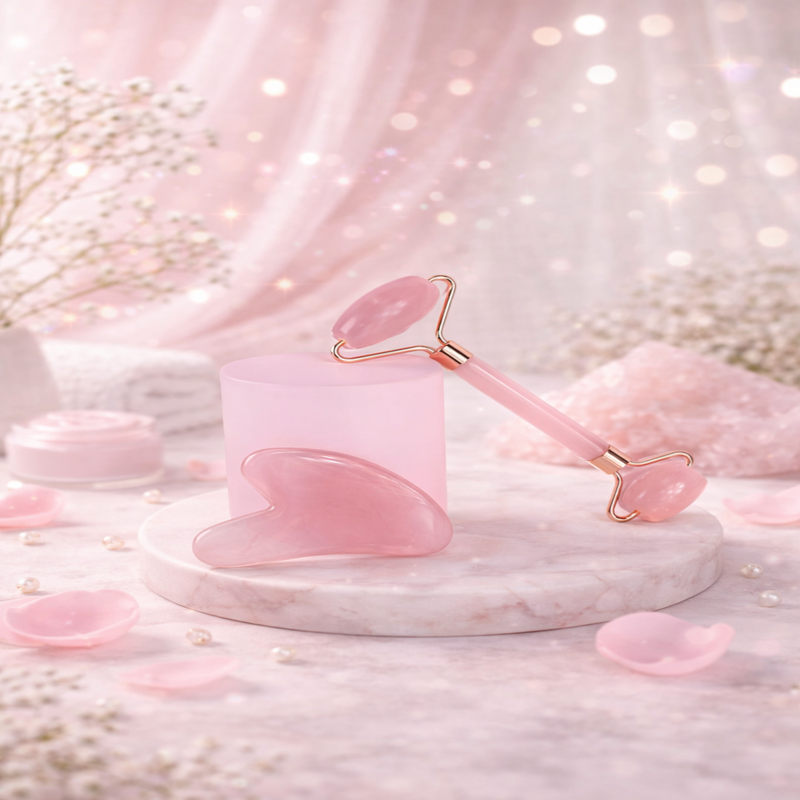 Gezichtslift Set – Gua Sha & Roller